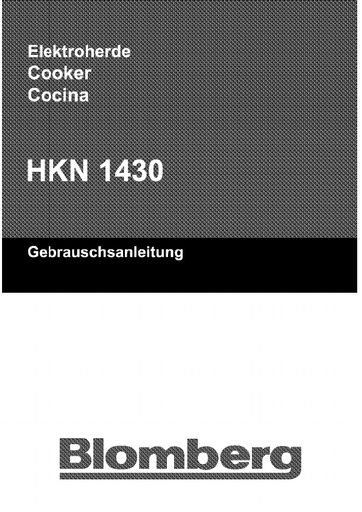 Blomberg HKN 1430 Range