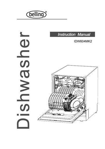 Belling IDW604 MK2 Dishwasher
