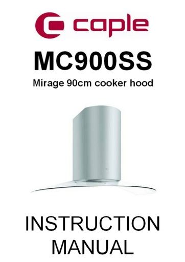MC900SS Instruction manual