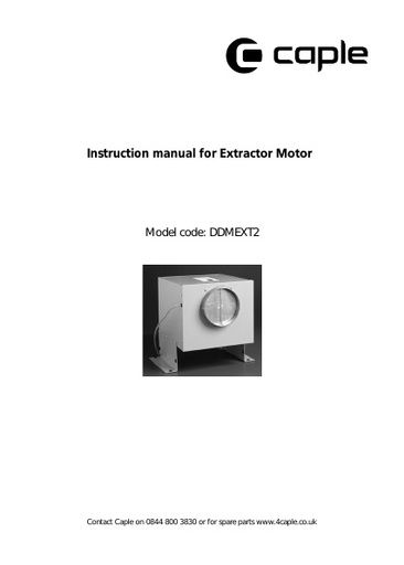 DDMEXT2 Instruction manual