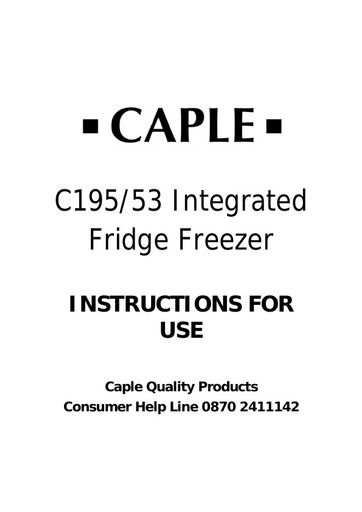 C195 53 Instruction manual