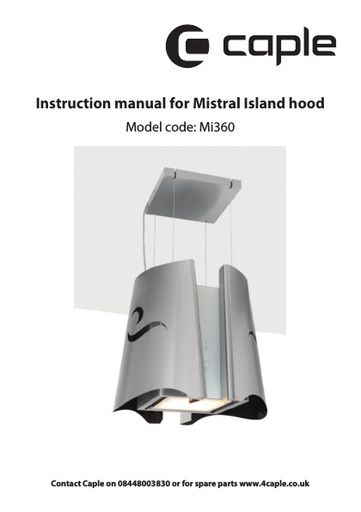 MI360 Instruction manual