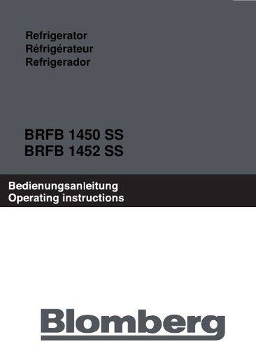 Blomberg BRFB 1452 SS Fridge Freezer