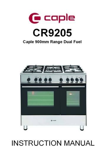 CR9205 Instruction manual