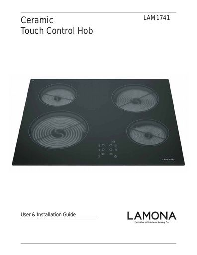 Lamona Black Front Touch Control Ceramic Hob - LAM1741