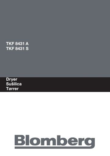 Blomberg TKF 8431 A Dryer
