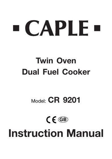 CR9201AN User manual