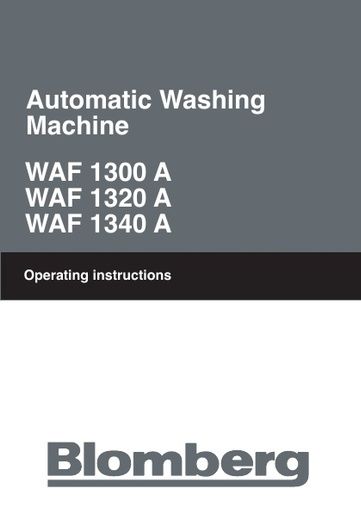 Blomberg WAF 1300 A Washing Machine