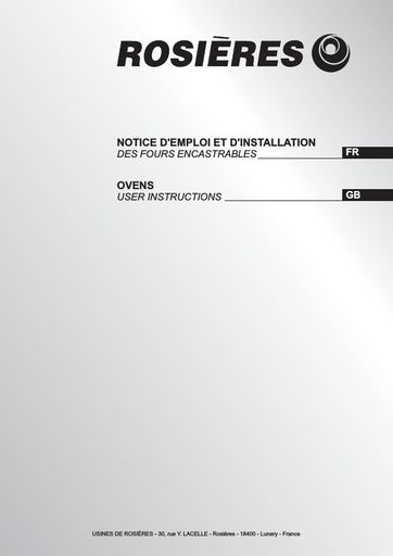 Rosieres RFA 59TH Oven