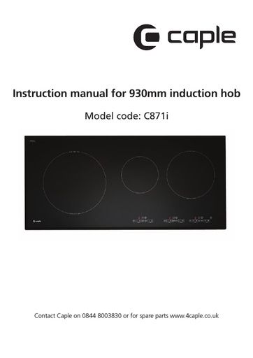 C871I Instruction manual