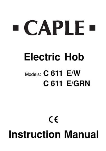 C611 Instruction manual