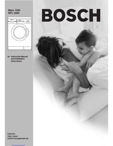 Bosch Maxx 1000 Instruction Manual