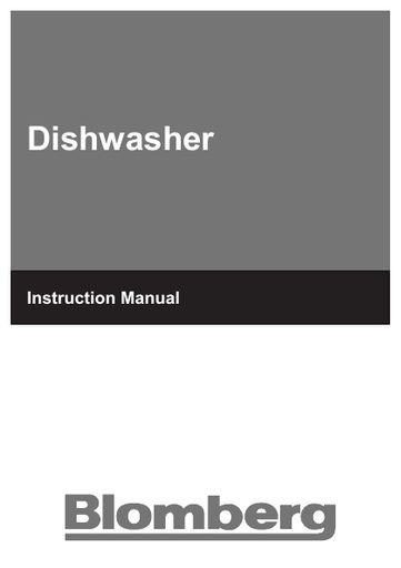 Blomberg GSN 9580 XB Dishwasher