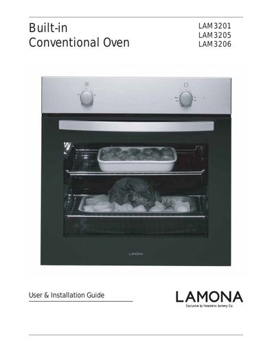 Lamona White Single Conventional Oven - LAM3205 Manuals