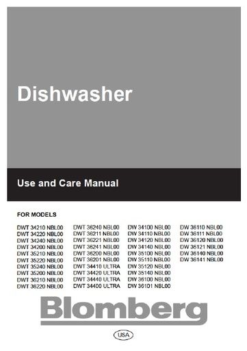 Blomberg DW 34100 NBL00 Dishwasher