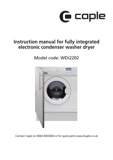 WDI2202 Instruction manual