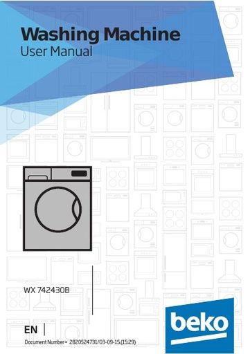 BEKO WX 742430 Washing Machine