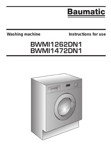 Baumatic BWMI1472DN1 Washing Machine