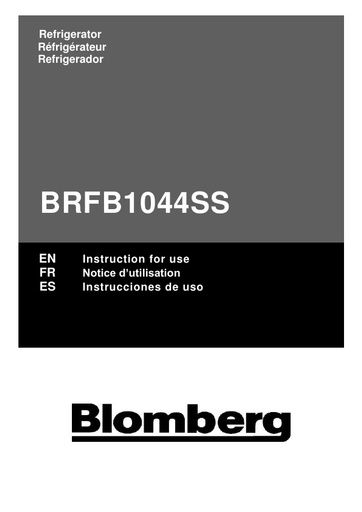 Blomberg BRFB 1044 SS Fridge Freezer