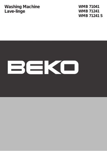 BEKO WMB 71241 S Washing Machine