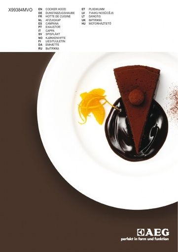 AEG X99384MV0 Cooker Hood User manual