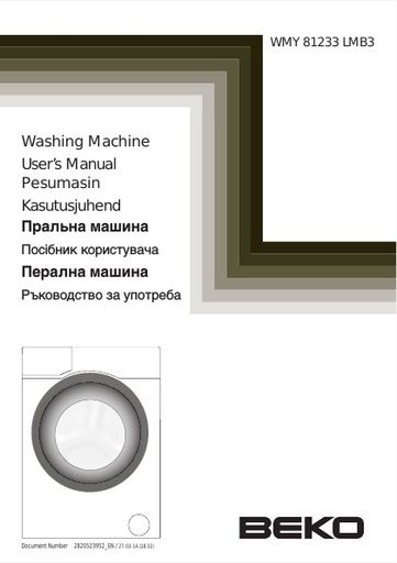 BEKO WMY 81233 LMB3 Washing Machine