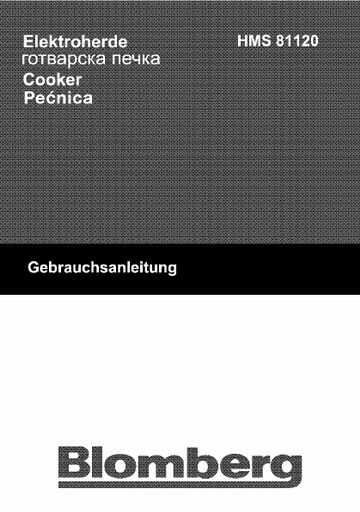 Blomberg HMS 81120 Range