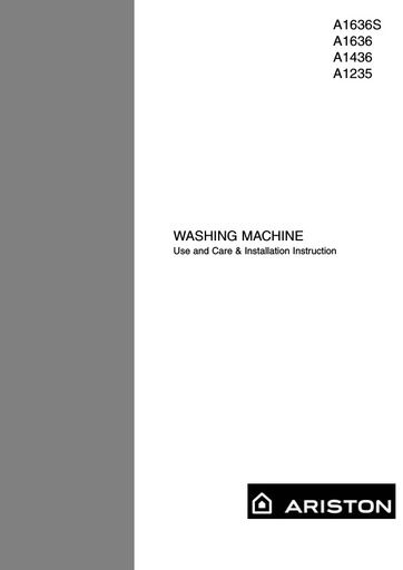 Ariston A1636 Washing Machine