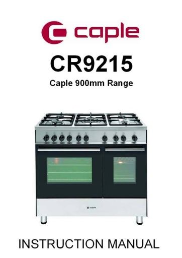 CR9215 Instruction manual