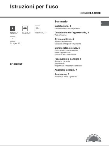 Hotpoint BF 3022 NF Freezer