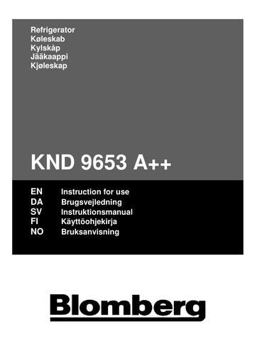 Blomberg KND 9653 A++ Fridge Freezer