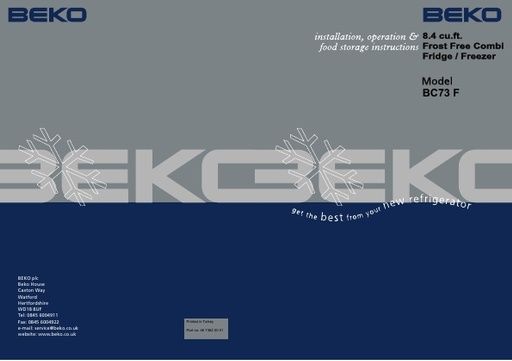 Beko 70:30 Frost Free Fridge Freezer - HAP6015