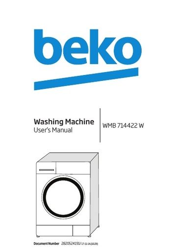 BEKO WMB 714422 Washing Machine