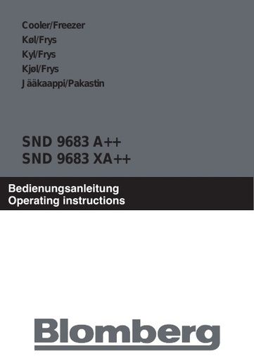 Blomberg SND 9683 X Refrigerator