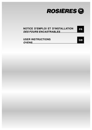 Rosieres RFR 1164IN Oven