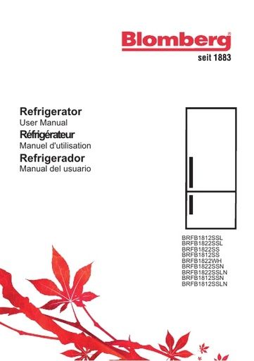 Blomberg BRFB 1822 WH Fridge Freezer