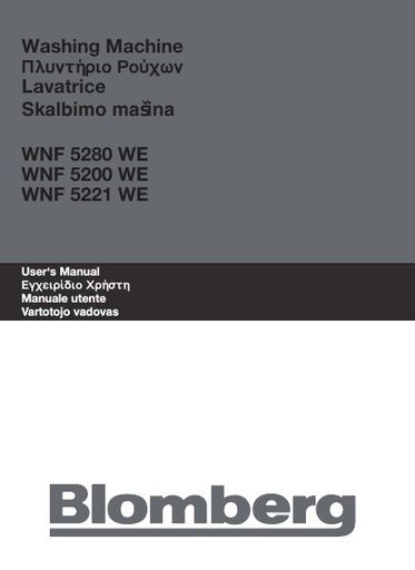 Blomberg WNF 5280 WE Washing Machine
