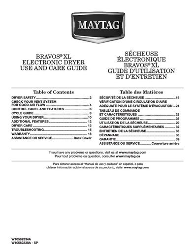 Maytag MEDB700BW Braxos XL Dryer