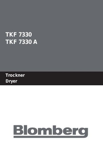 Blomberg TKF 7330 Dryer