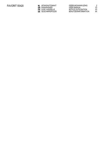 AEG F55420W0P Dishwasher