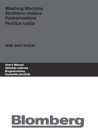 Blomberg WNF 8447 RCE30 Washing Machine