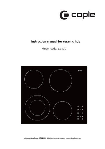 C813C Instruction manual
