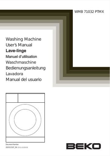 BEKO WMB 71032 PTMX Washing Machine