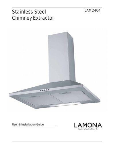 Lamona 70cm Stainless Steel Chimney Extractor - LAM2404