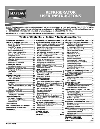 Maytag M8TXEGFBB Fridge Freezer