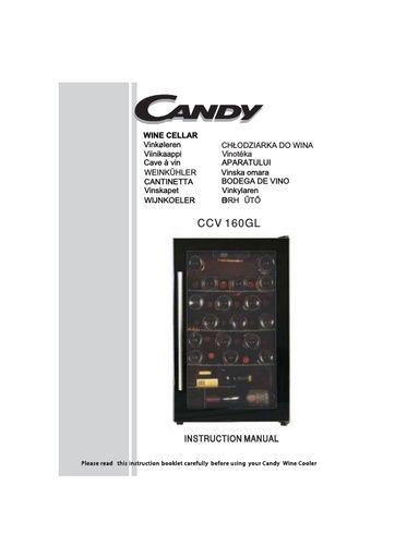 Candy CCVA 160 GL Wine Cabinet