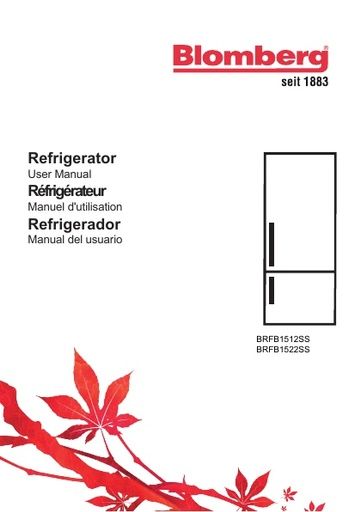 Blomberg BRFB 1522 SS Fridge Freezer