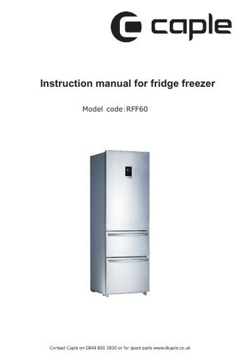 RFF60 Instruction manual