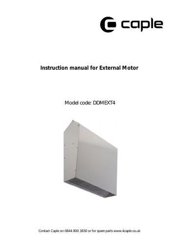 DDMEXT4 Instruction manual