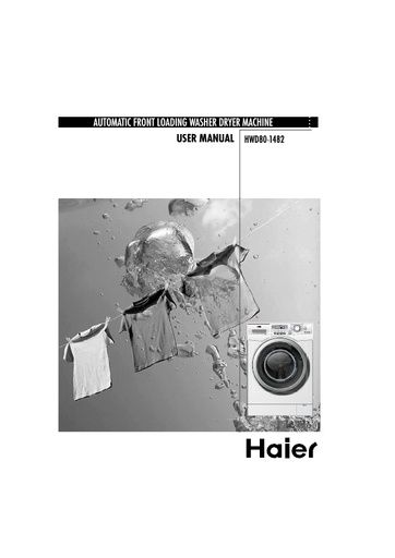 Haier HWD80 1482 Washer Dryer